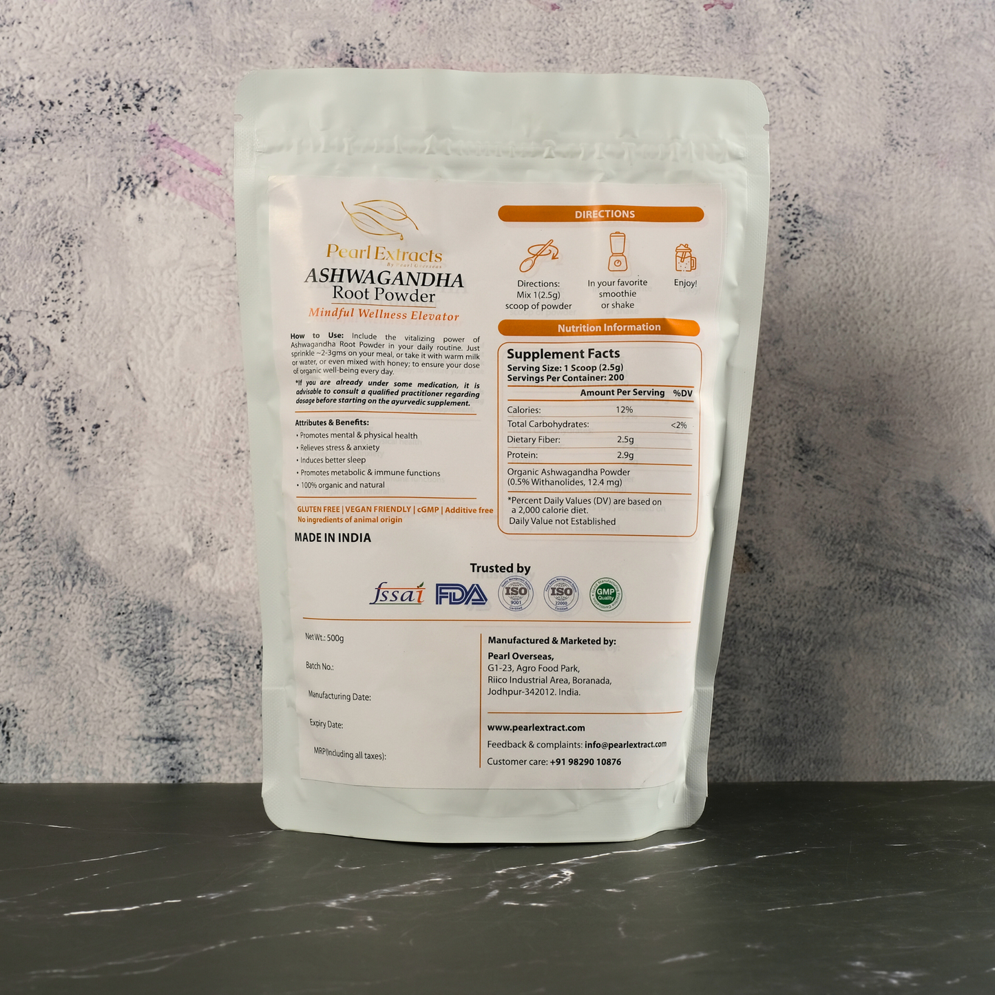 100% Pure Ashwagandha Root Powder