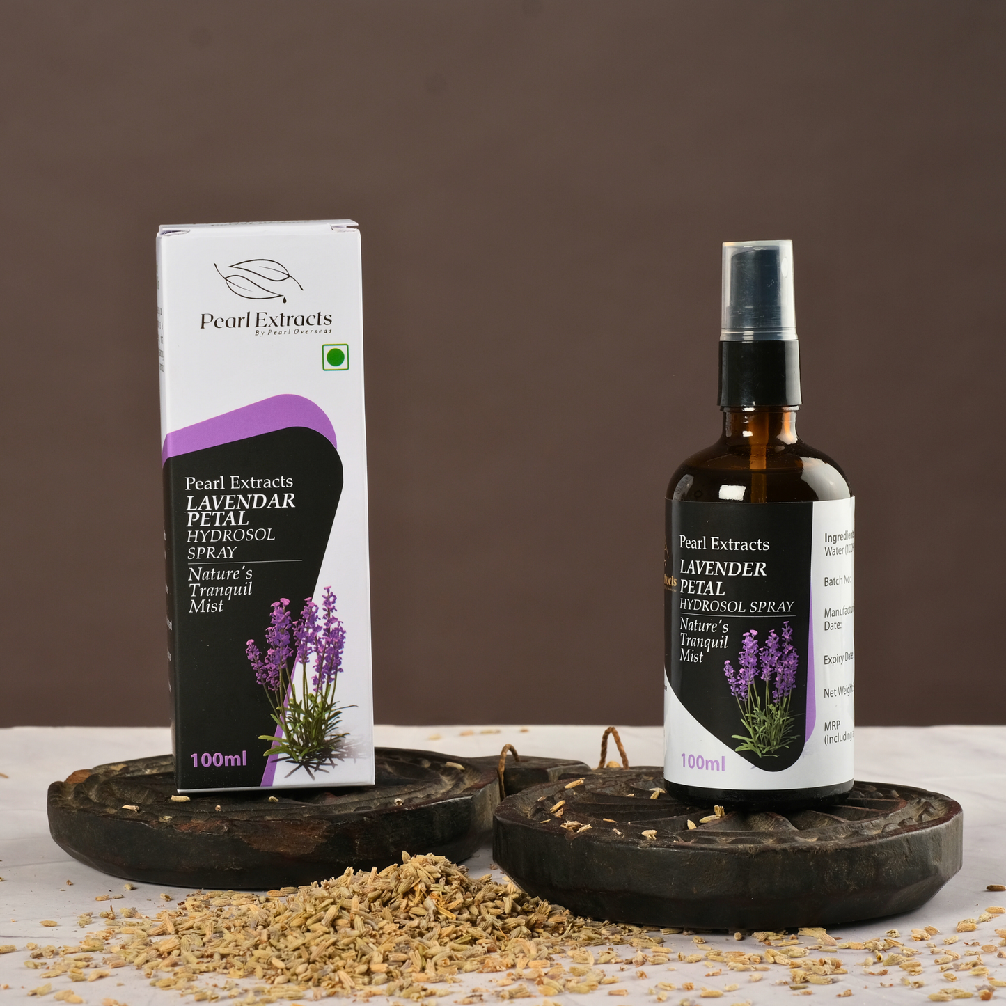 Lavender Petal Hydrosol Spray - 100% Pure & Natural Water