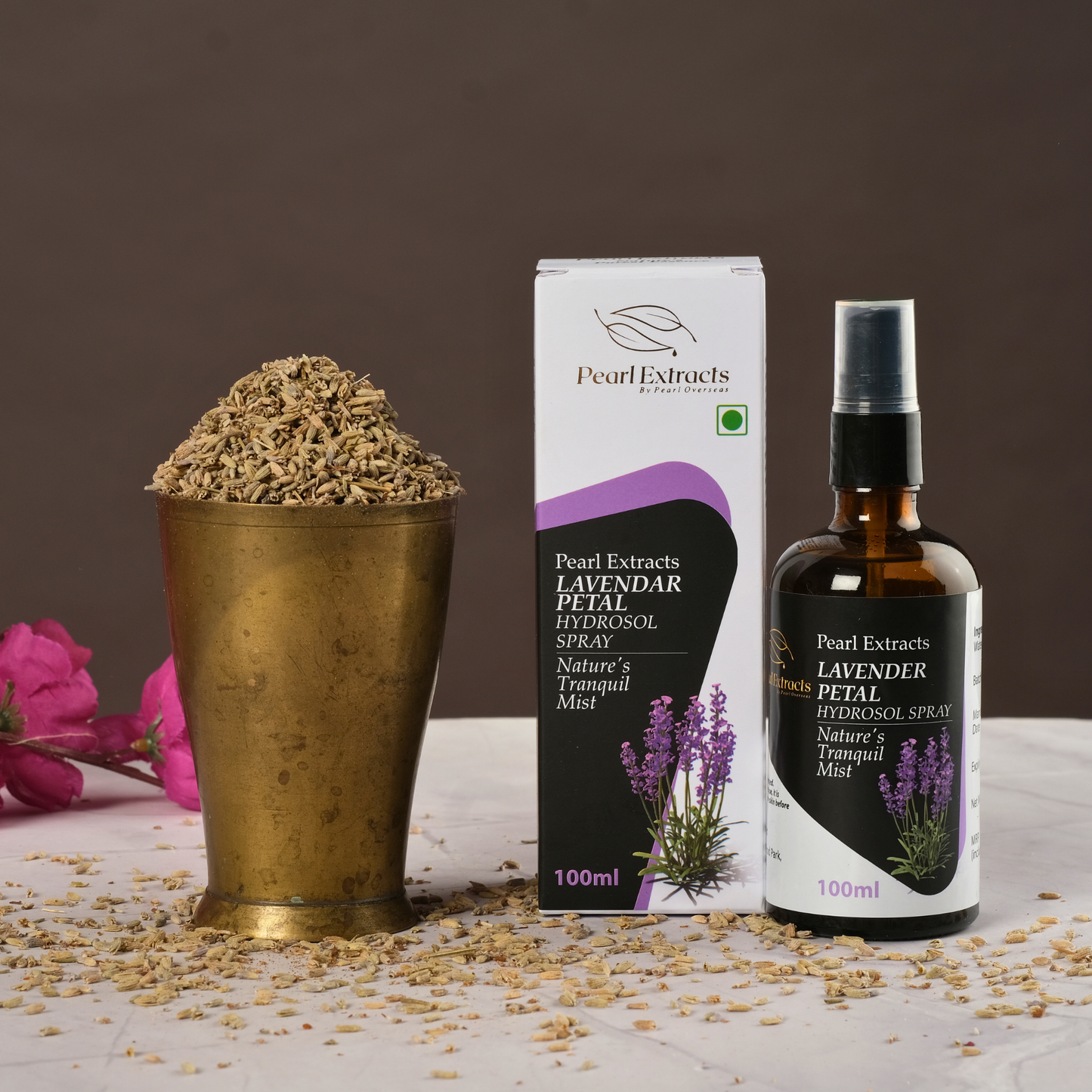 Lavender Petal Hydrosol Spray - 100% Pure & Natural Water