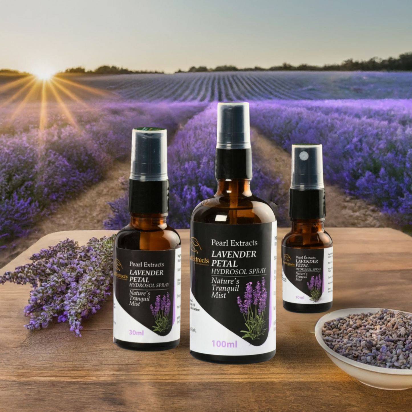 Lavender Petal Hydrosol Spray - 100% Pure & Natural Water