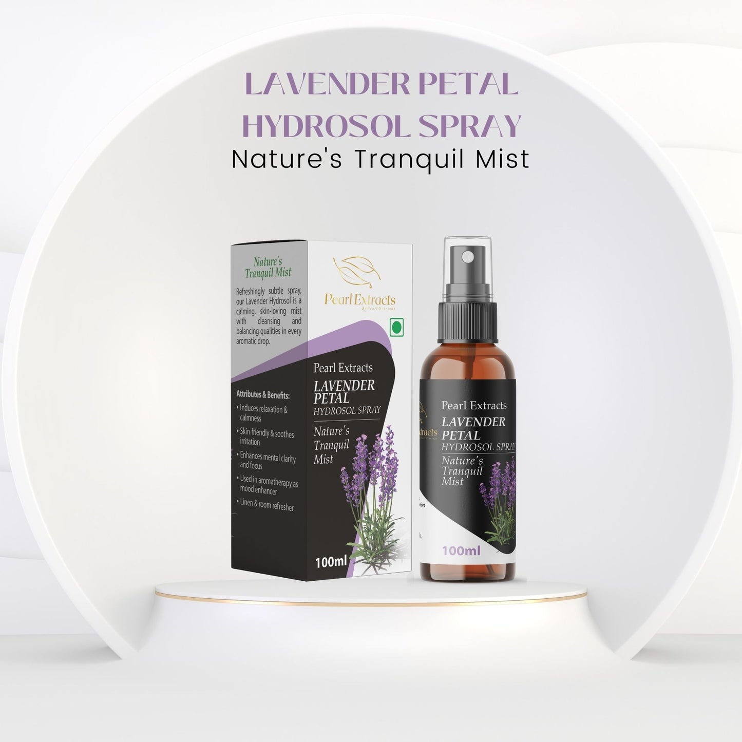 Lavender Petal Hydrosol Spray - Pearl Extracts