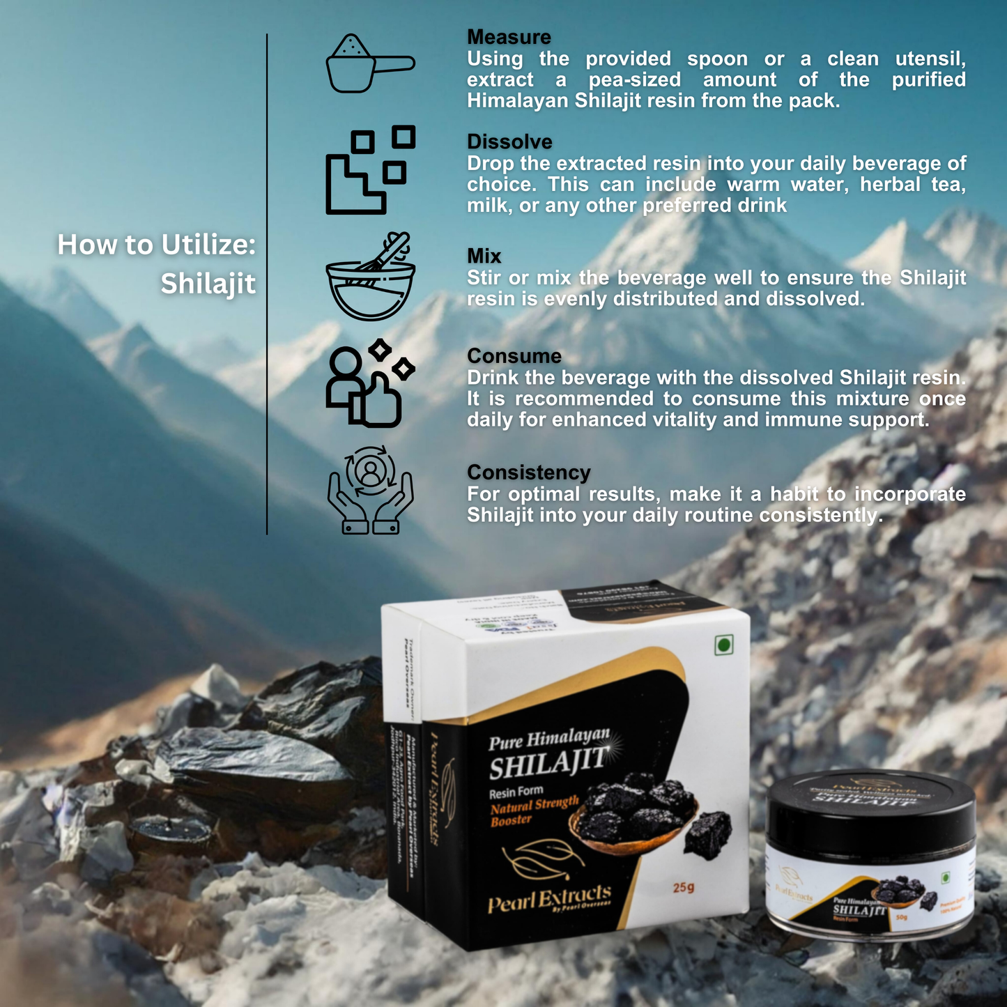 Pure Himalayan Shilajit Resin